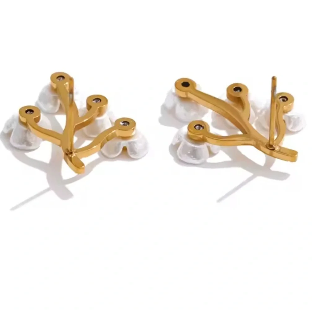 Cherry Blossom Gold Earrings